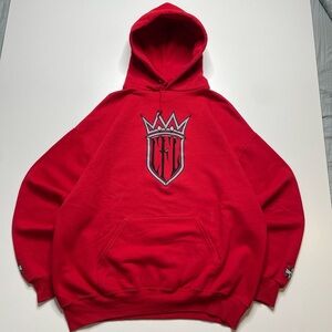 Vintage Y2K West Coast Choppers CFL Rare Motorcycle Hoodie XL Jesse Who